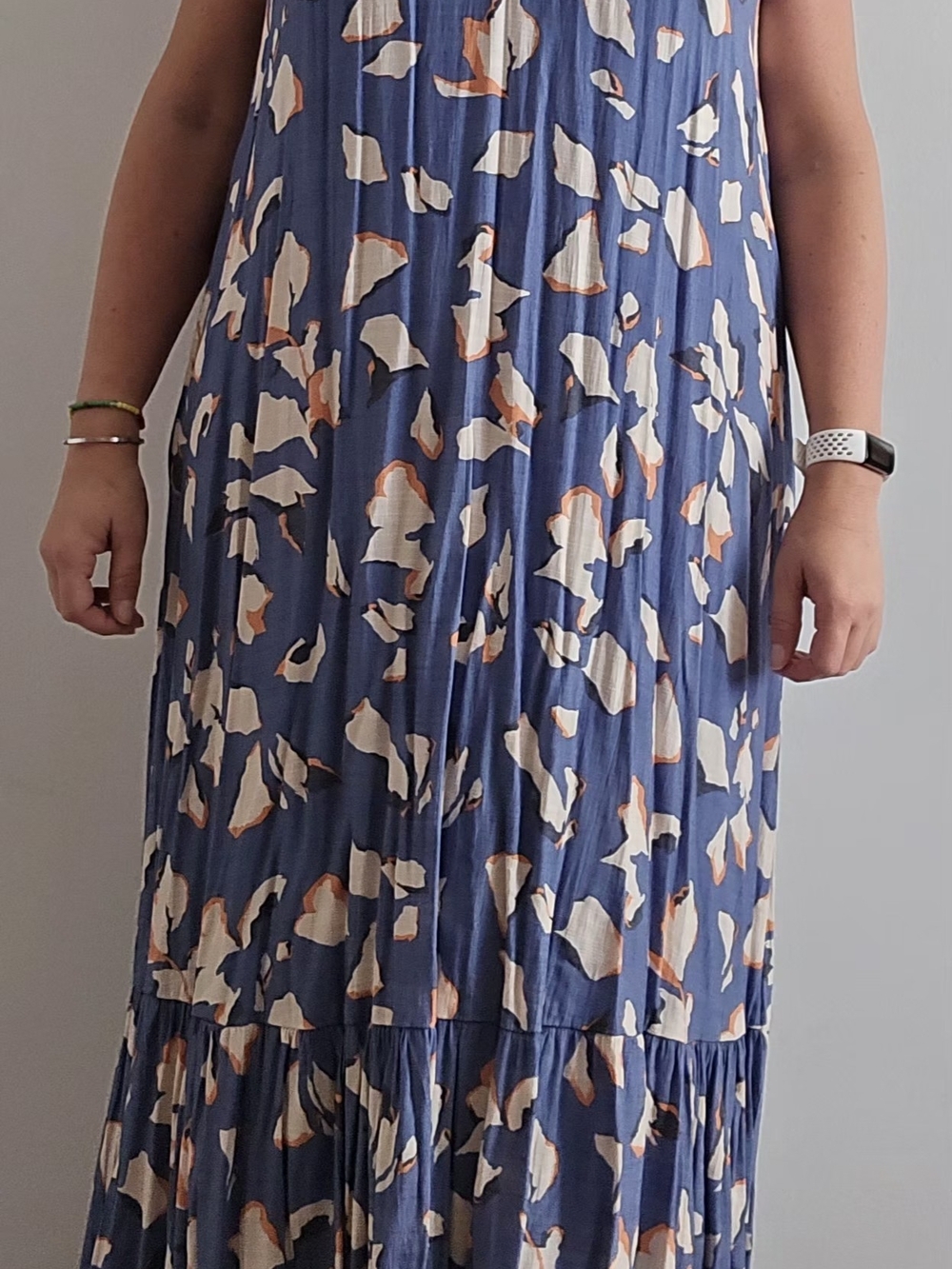 Blue Abstract Print Maxi Dress - Women's Nine West
